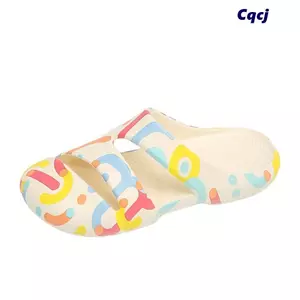 CQCJ 1 Cặp Cầu Trượt EVA, Thiết Kế Mũi Đóng Chất Liệu EVA Dép Nữ, Phong Cách Thông Thường Một Mảnh Đúc Bề Mặt Nhanh Khô Nhẹ Đệm Nhà Dép Đi Bộ Hàng Ngày