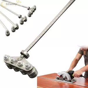 Thước hướng dẫn chế biến gỗ EDIWANY, Thước kẹp định vị bằng thép không gỉ hoạt động dễ dàng 50 / 60cm, Hướng dẫn kẹp có thể điều chỉnh một / kép / bốn vòng bi bền bỉ Hướng dẫn làm việc mộc