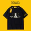 BKMK Nam Tay Ngắn Mới In Hình Chó 100% Cao Cấp Áo Thun Cotton Rời Teen Mùa Hè Triều Áo Thun 0704