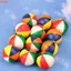 THEGIRL8B PU Sponge Ball, PU Foam Compression Soft Balls Toy, Bé Trai Bé Gái Pinch Cổ Tay Thể Thao 6.3cm Squishy Bãi Biển Bóng Ngoài Trời