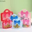 TUYỆT VỜI 10 Túi Quà Tặng, Thiết Kế Nơ Túi Kẹo Đa Năng, Xanh Hồng Đỏ Chất Liệu PET Quà Tặng Túi Đóng Gói Tiệc Sinh Nhật