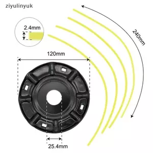 Đầu cắt cỏ bằng thép Ziyulinyuk Đầu cắt cỏ miễn phí 4 dòng thay thế Xăng / Cỏ Lithium Loại bỏ đầu máy cắt cỏ trong vườn Phần VN