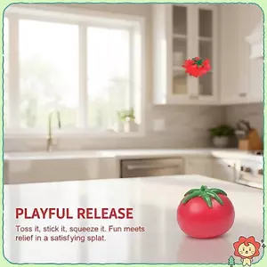 Bóng căng thẳng cà chua mềm Phục hồi chậm Bóp Fidget Đồ chơi cảm giác cho ADHD Tự kỷ Thanh thiếu niên Trường học Giảm lo âu