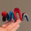 Hàng sẵn có Phong cách mới Puppy Grab Clip Nút dễ thương Chuyển màu tương phản Sóng cá mập Kẹp đầu lưng cao cấp