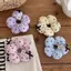 AqToCna Hình Hoa Tóc Scrunchies In Hình Trái Tim Dễ Thương Độ Đàn Hồi Cao Không Trượt Dây Tóc Cho Bé Gái Mặc Cả Ngày Yoga AqToCna
