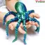 VVDZA Jointed Body Figurine, Hình bạch tuộc in hình cơ thể sống động, Trang trí bức tượng Thiết kế đa năng In hình động vật Mô hình mô phỏng trang trí phòng khách