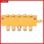 Khối đa dạng dầu bôi trơn YRBWD, 1 trong 6 Out 5 / 6 Way Nhà phân phối dầu bằng đồng thau, Chất liệu đồng thau Loại pít-tông có thể điều chỉnh Van phân phối pít-tông bôi trơn tập trung