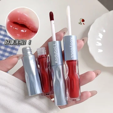 | 【his romand】 | ✹Kodyboll Trang Điểm Hai Đầu Môi Glaze Nước Bóng Gương Son Dầu Tinh Chất Son Bóng Matte Velvet Lip Clay Lipstick KK60♖