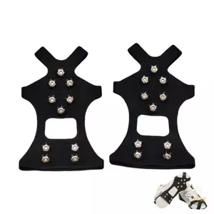Stay Ice Cleats Với 10 Gai Thép Co Giãn Lực Kéo Hỗ Trợ Cho Mùa Đông Boot Đi Bộ Đường Dài Giày Có Ice Grippers Crampons Unis