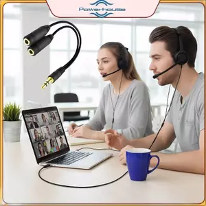 Cáp chia âm thanh nam sang nữ POWER 3,5mm Bộ chuyển đổi Y để chia sẻ tai nghe trong ô tô và gia đình Thiết kế bền bỉ.