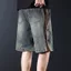 2026 Quần short Denim ống thẳng mới dành cho nam, Quần dài vừa phải mỏng mùa hè