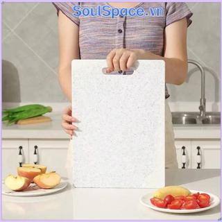 SOULSPACE Thớt PP hai mặt kháng khuẩn, kết cấu đá cẩm thạch, chống trơn trượt, cấp thực phẩm, an toàn máy rửa bát