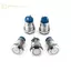 Công tắc nút nhấn kim loại GE 12MM Tự đặt lại khởi động Dừng đầu tròn phẳng thường mở / thường đóng VN