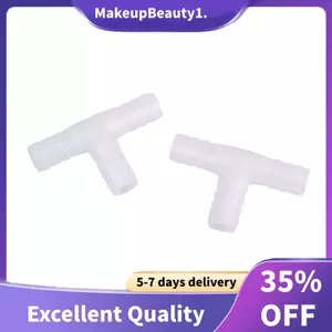 2 x 12mm Nhựa Bằng Tee Kết Nối Ống Thép Gai Lắp Ống Không Khí / Nước Joiner