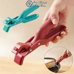 FANIELLAPOWELL Kẹp chống bỏng, Bát ăn Kẹp bát bếp bằng silicon, Kẹp kẹp chống trượt bền chống bỏng
