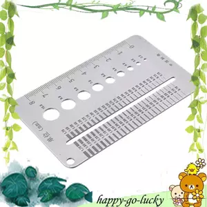 Công cụ thẻ đo bu lông cho Pros Thước đo chiều rộng vết nứt di động 0,1-1,7mm Chức năng đo khoảng cách hệ mét