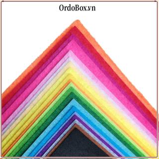 ORDOBOX 40 Chiếc Vải Không Dệt, Tấm Vải Nỉ Vuông Thủ Công, Chất Lượng Cao Bền Nhiều Màu Sắc Dày 1 Mm Handmade Fabri May Thủ Công DIY Craft