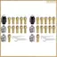 Bộ 32 mũi khoan Chuck Collet, Bộ mũi khoan 1 / 32 đến 1 / 8 inch với 22 chiếc Collet bằng đồng thau, 6 chiếc Chuck, 4 chiếc Cờ lê