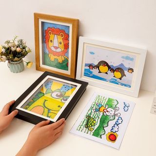 【BabyJoy】Khung lưu trữ tranh vẽ cho bé,khung tranh album,dung tích 130-150 tranh A4,nắp nam châm dễ thay đổi
