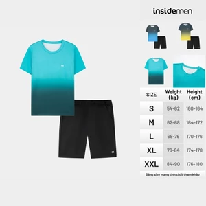 Bộ Đồ Thể Thao Nam Insidemen Regular Fit nhiều màu sắc không nhăn mau khô IST005AS0