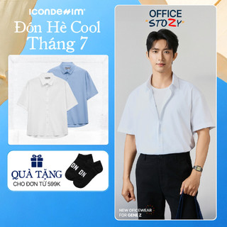 Áo Sơ Mi Nam ICONDENIM Tay Ngắn AM Daylight Form Relaxed SMID0365