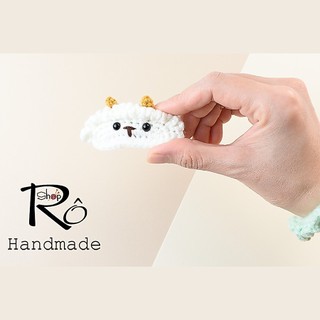 Kẹp tóc con cừu bông dễ thương cho nữ và bé gái 6cm |Cặp tóc mái len Handmade  |Shop Rô Handmade