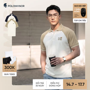 Áo polo nam cao cấp RUM, BST LET'S GẤU, vải cá sấu cotton interlock, thanh lịch - POLOMANOR