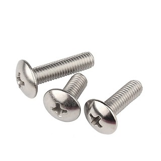 (INOX304)20 cái M3, M4, M5, M6 vít pake đầu dù thân bulong inox304 M3-M6