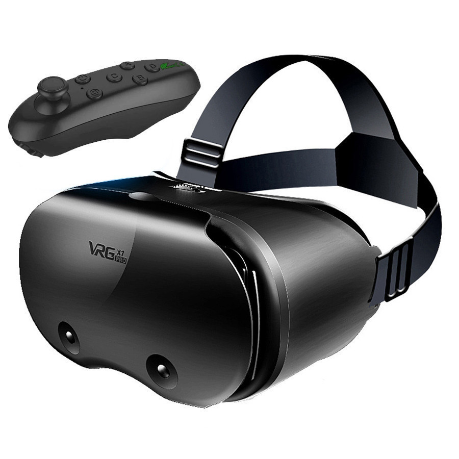Kính VRG PRO VR Kính thực tế ảo Mũ bảo hiểm 3D Thiết bị tai nghe Ống kính thông minh cho điện thoại thông minh Điện thoại di động Viar Realidade Bộ điều khiển Người xem Phim tăng cường video trò chơi