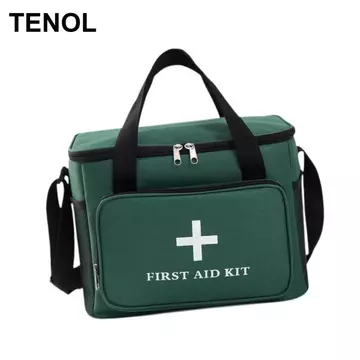 Túi sơ cứu rỗng Túi y tế Túi khẩn cấp lưu trữ sơ cứu có vải Oxford chống mài mòn và ngăn có tổ chức Thích hợp cho ô tô gia đình