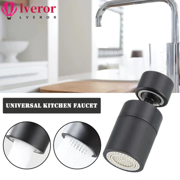 Máy sục khí vòi nước LVEROR, 360° Bộ lọc đầu phun vòi 2 chế độ quay, Vòi phun nước đa năng Vòi phun nước Vòi phun bong bóng nhà bếp