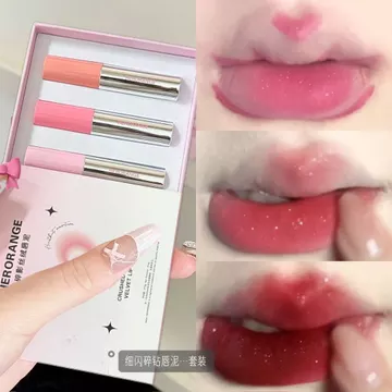 HERORANGE Shadow Velvet Diamond Lipstick Hộp quà tặng Matte Matte Matte Whiteing Non-Stick Cup Lipstick Set
