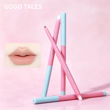 GOGO TALES Bút Kẻ Viền Môi Hai Đầu Kẻ Viền Môi Và Cọ Môi Hai Trong Một Với ​​Tích Hợp Dụng Cụ Mài Mịn Cho viền Môi