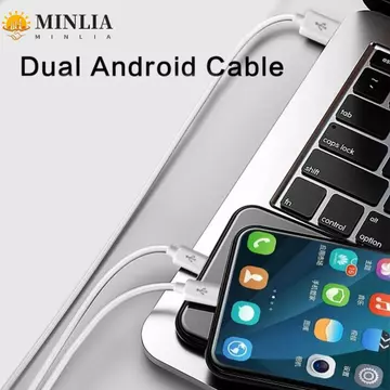 Cáp Micro USB 2 Cổng MINLIA, Cáp Sạc Micro USB Sang USB 2 Cổng Y, Cáp Sạc MICRO Cáp Sạc 1M Cáp Kép 2 Trong 1 Dây Cáp Điện Thoại Thông Minh
