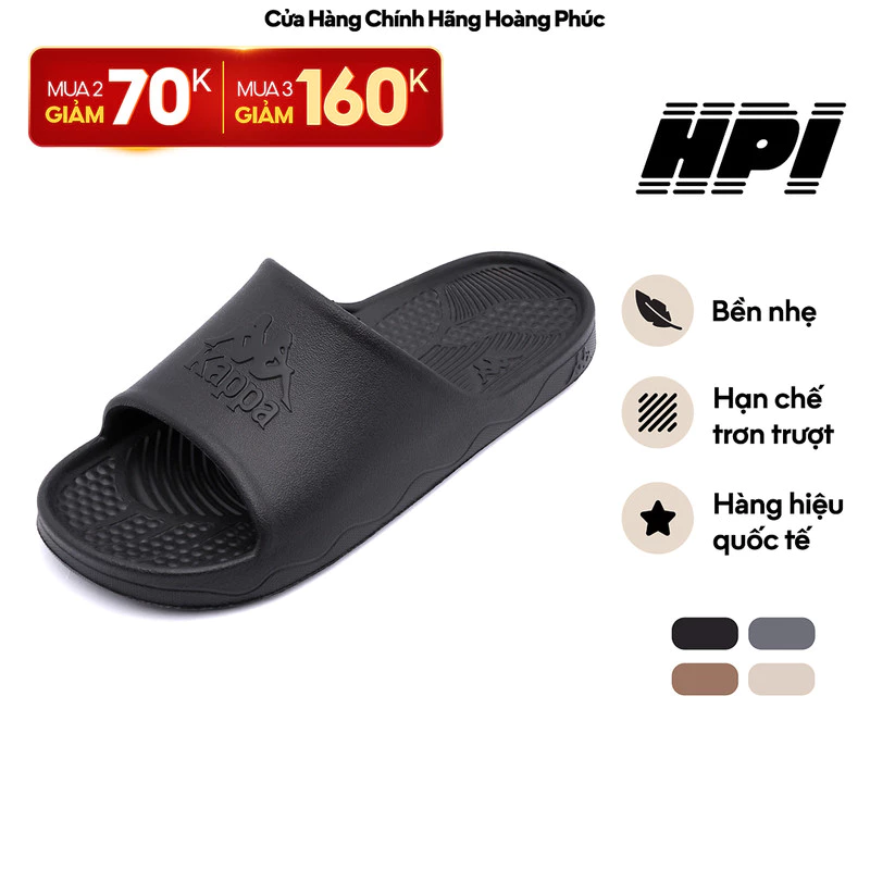 Dép Quai Ngang Nam Nữ KAPPA EVA Nguyên Khối Nhẹ Êm Chân Chống Nước Nhiều Màu 332B3VW