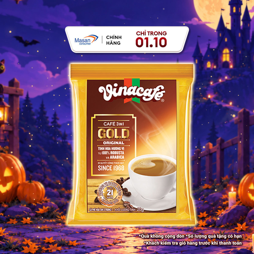 Cà Phê Vinacafé 3In1 Gold Original - Túi 24 Gói x 20g