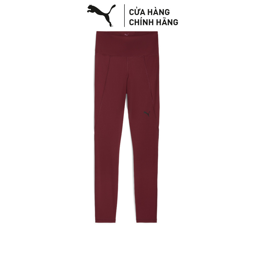 Quần Dài Tập Luyện PUMA Nữ W TAD ESSENTIAL TIGHT HW FL Ruby Shimmer Màu Đỏ