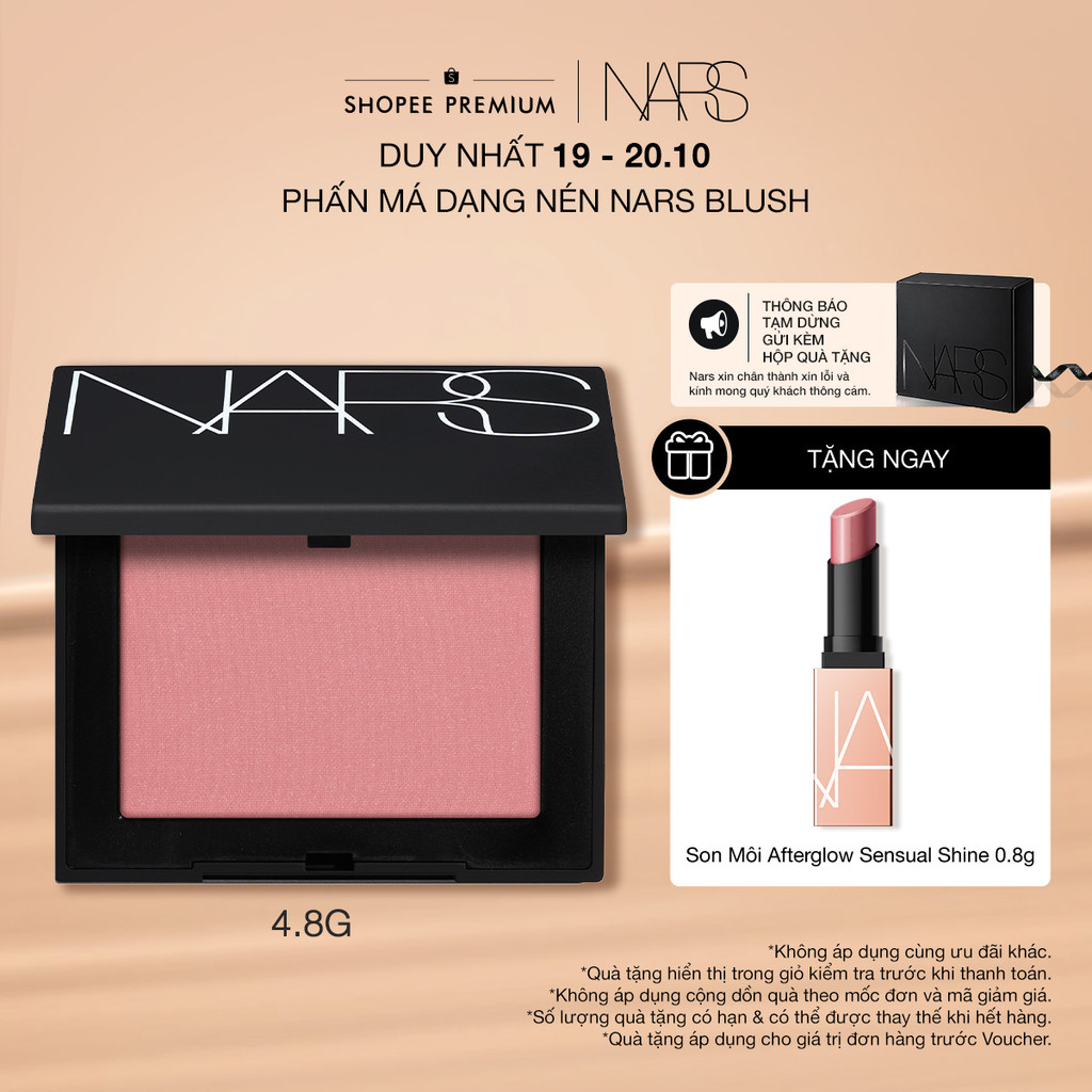 Phấn má hồng NARS Blush/Talc-Free Blush 4.8g