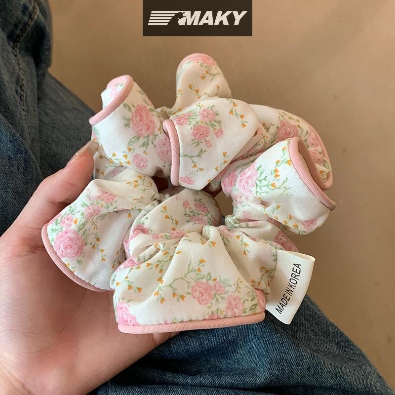 Newwellknownepic Thời Trang Hàn Quốc Hoa Scrunchies Nữ Cô Gái Tóc Co Giãn Dây Cao Su Phụ Kiện Buộc Tóc Dây Dây Mũ Đội Đầu VN