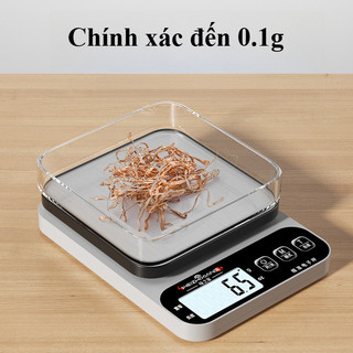Cân Điện Tử Đa Năng 0.1g-10kg - Độ Chính Xác Cao, Màn Hình LCD Rõ Nét, Thích Hợp Làm Bánh Và Pha Chế