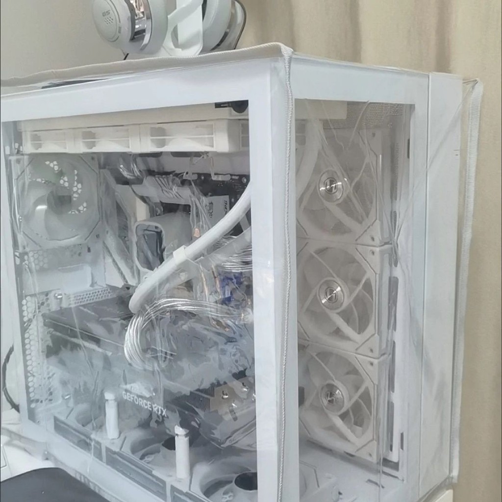 SANCHENG3CBY13 Máy chủ máy tính để bàn Vỏ bọc bụi PVC trong suốt Khung gầm trò chơi Vỏ chống nước