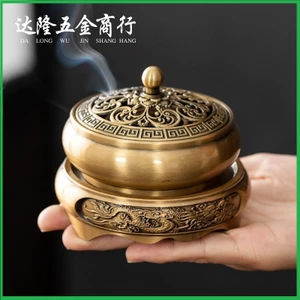 Lư Hương Xông Trầm Bằng Đồng Đúc Khắc Họa Tiết đẹp Mắt