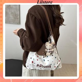 [ TẶNG CHARM] Túi đeo chéo nữ thời trang họa tiết chấm bi ATUMII Liistore K288