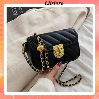Túi xách đeo chéo túi mini nữ da mềm khóa tròn vừa điện thoại dây chuông Liistore K126