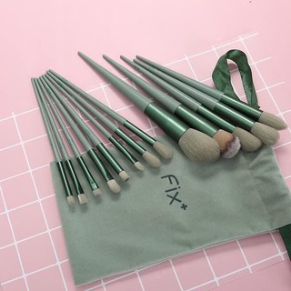 Bộ cọ trang điểm 13 món kèm túi vải dễ thương