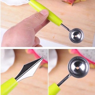 Dụng cụ cắt tỉa, tạo hình trái cây, hoa quả hai đầu sử dụng, chất liệu inox - đa năng, tiện dụng