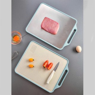 [Mẫu mới] Thớt bọc viền nhựa hai mặt siêu dày, chất liệu inox 304, mặt sau chất liệu nhựa PP kháng khuẩn, chống tràn