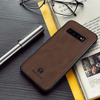 Ốp điện thoại Trơn Mờ Cho Samsung Galaxy S10 Plus S9 Plus S8 Plus Vỏ Tích Hợp Tấm Nam Châm Da PU Ốp điện thoại Cứng Mờ Cho Galaxy S10 + S9 + S8 +