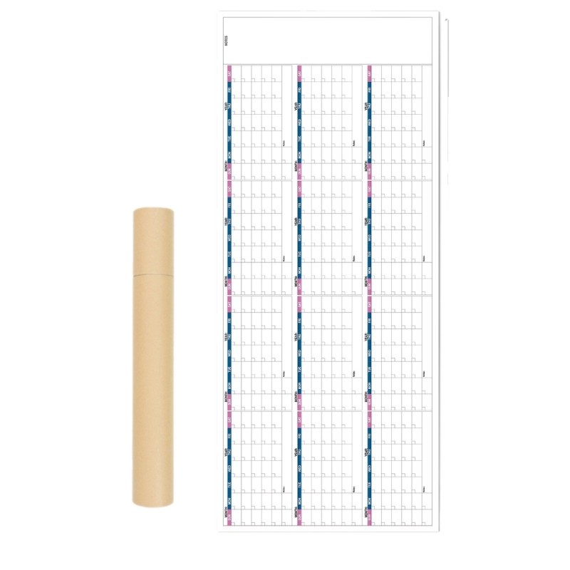 DY 2026 Lịch Treo Tường Kế Hoạch Không Ngày Cả Năm Để Xem Lịch 100x42cm