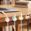PlumHOUSE Máy Tính Để Bàn Dễ Thương Cáp Tổ Chức Giá Đỡ Kẹp Để Bàn Tidy Tổ Chức Tự Dính Quản Lý Cáp Văn Phòng Dây Giá Đỡ VN
